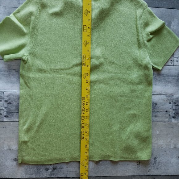 Jones Wear Green Sweater with 1/4 Zip - Size M - Picture 4 of 5